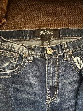 True Luck Dark Wash Jeans - Blue
